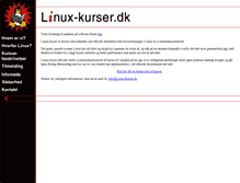 Tablet Screenshot of linux-kurser.dk